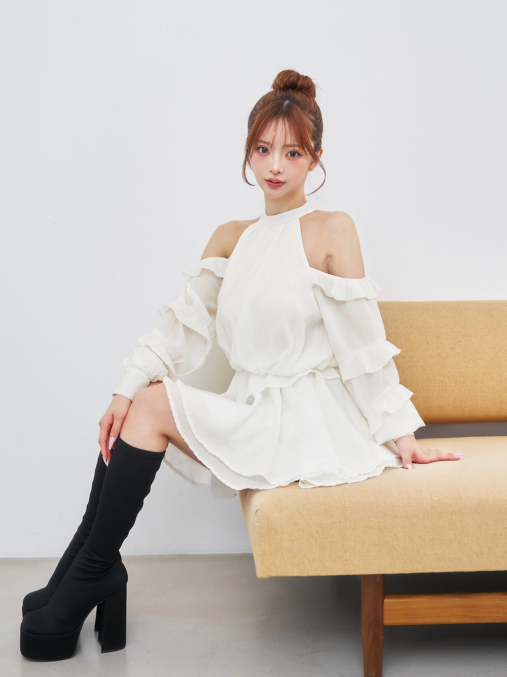 ボリュームシフォンミニワンピース – Darich (ダーリッチ)