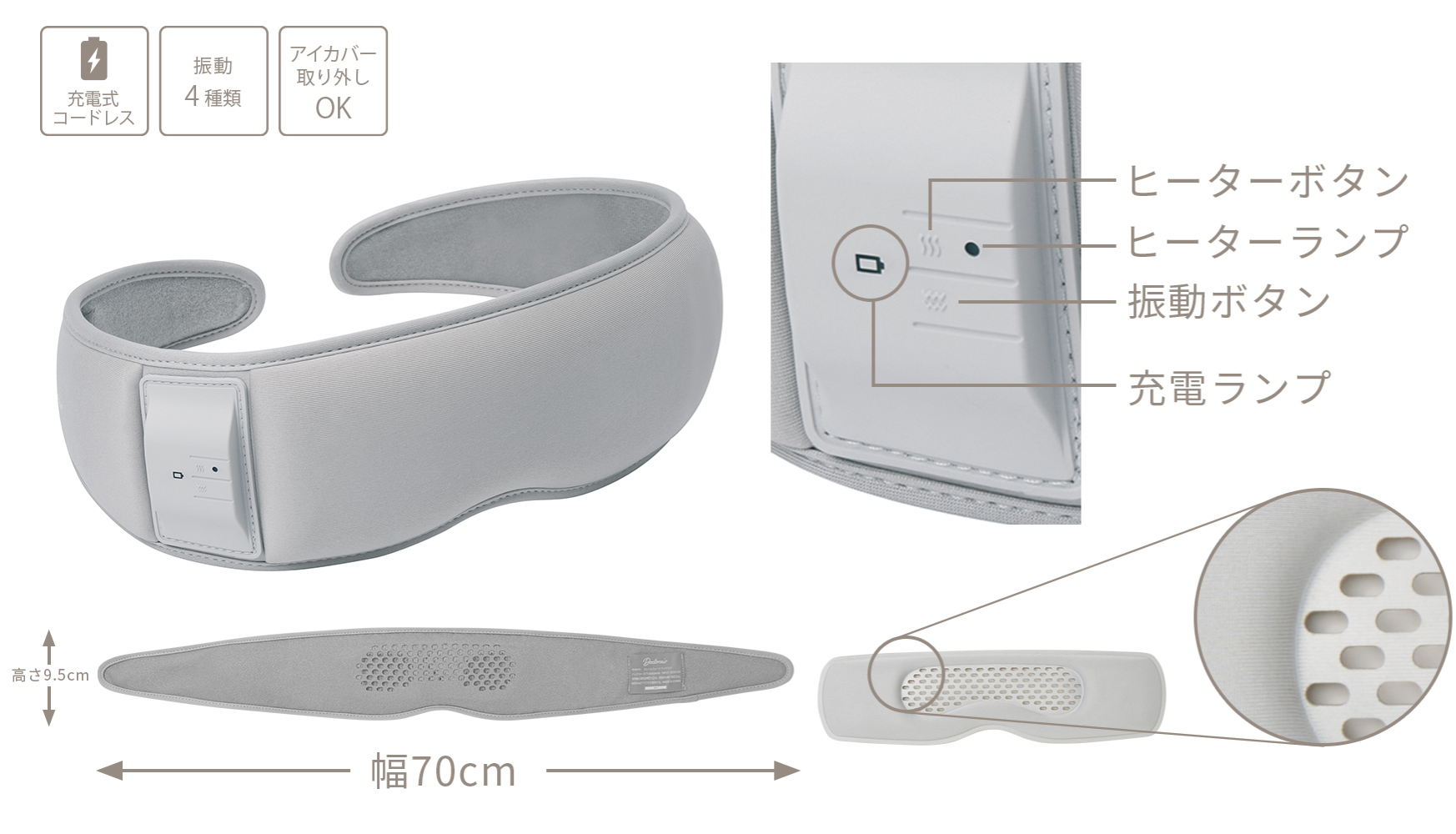 ホット＆ウェーブ アイマスク｜Doctorair ME（ドクターエア ミー