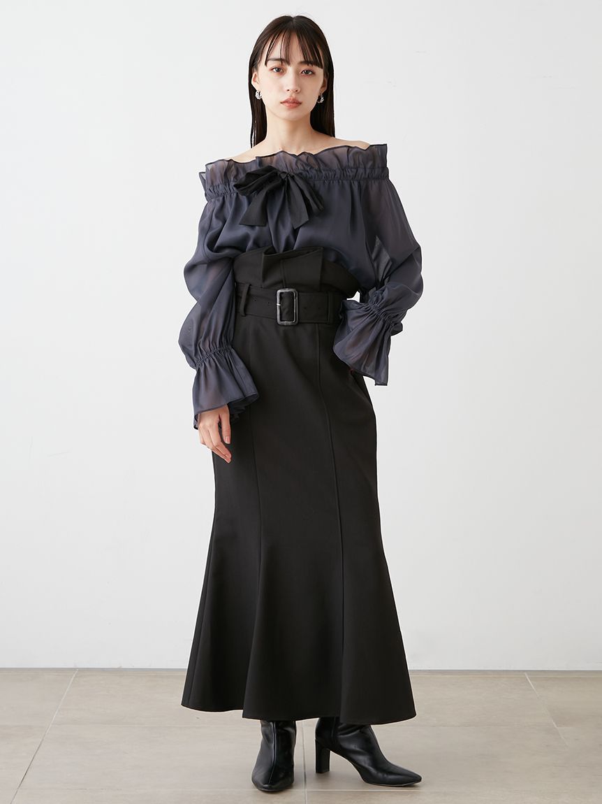 Fubail / ベルティッドマーメイドスカート