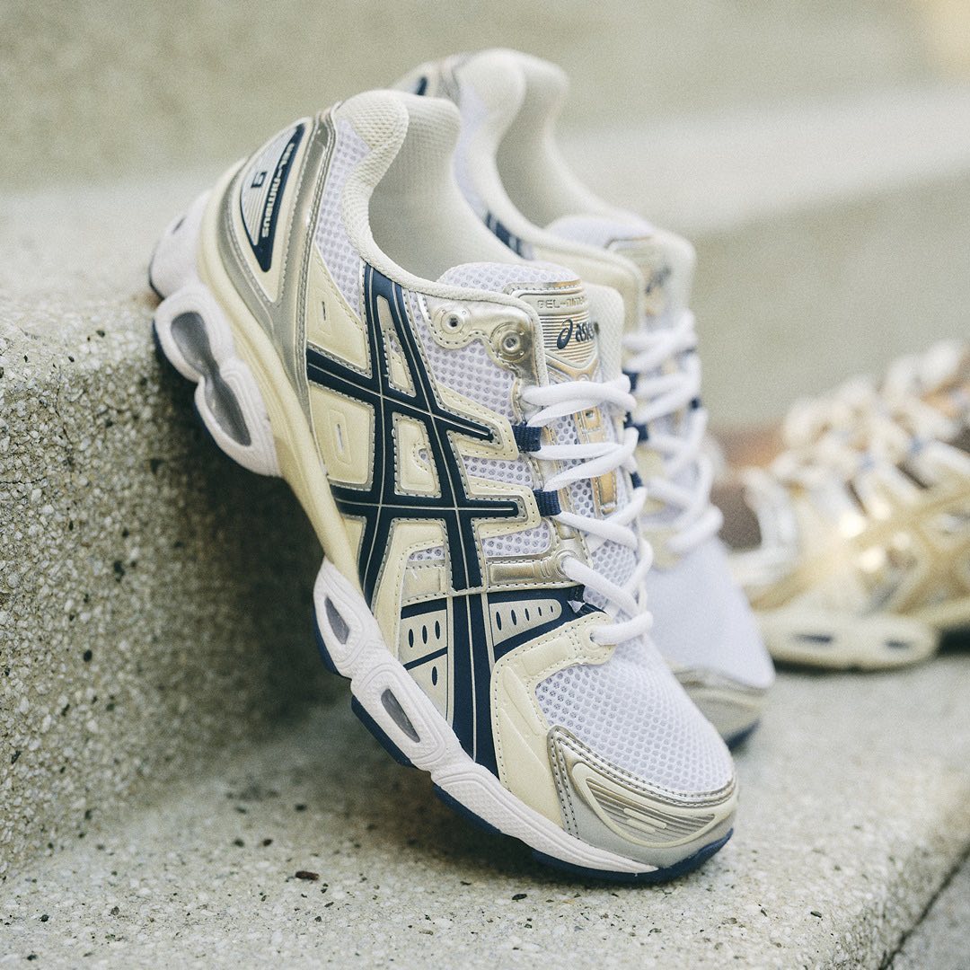 国内 1/25 発売】ASICS GEL-NIMBUS 9 “White/Pepper” (アシックス ゲル