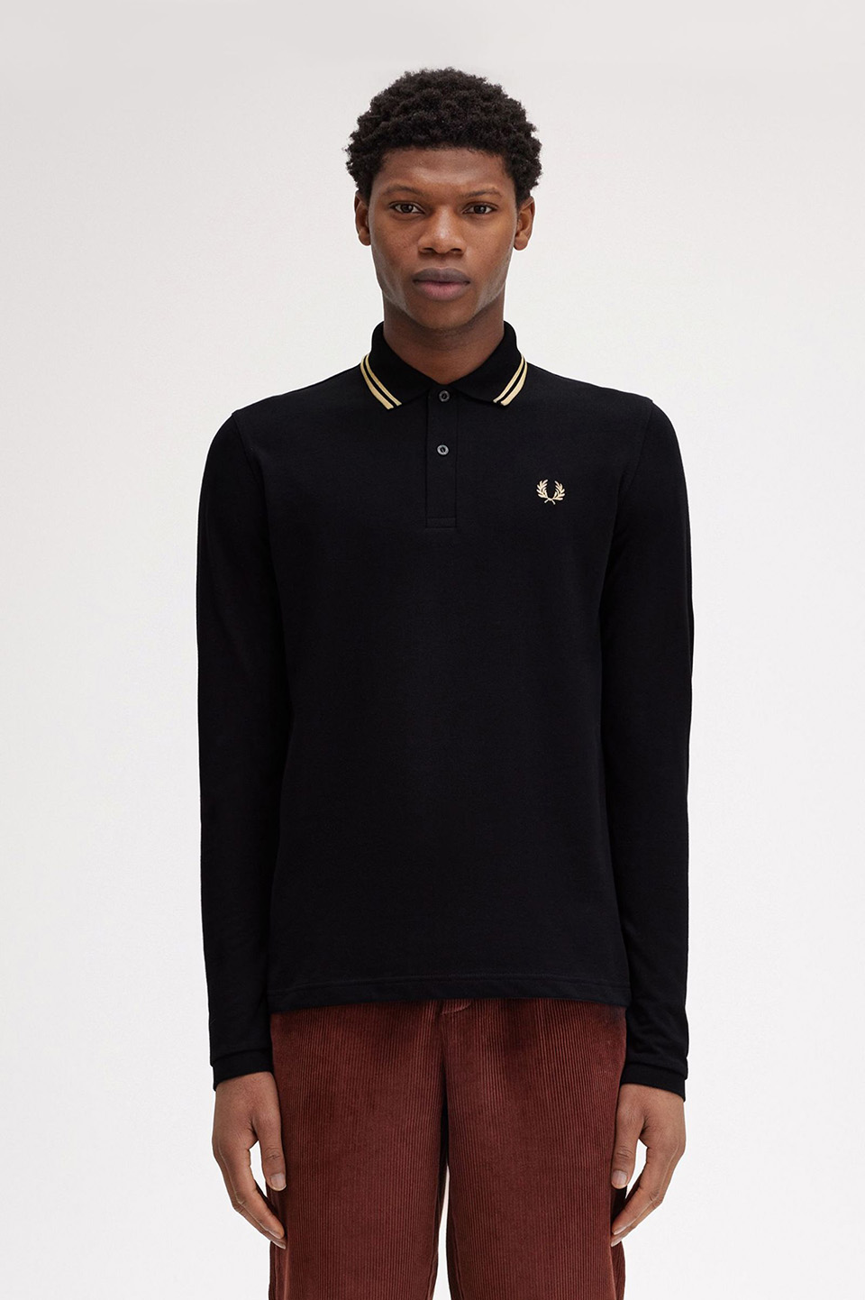 The Fred Perry Shirt - M1212(36 157：BLACK / CHAMPAGNE): | FRED