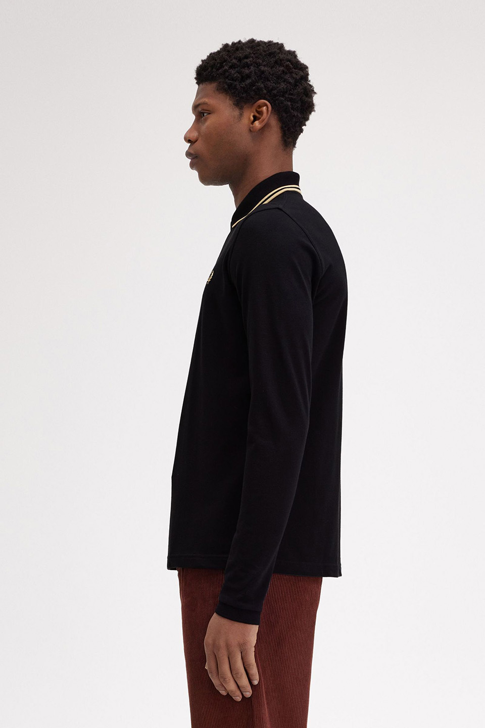 The Fred Perry Shirt - M1212(36 157：BLACK / CHAMPAGNE): | FRED