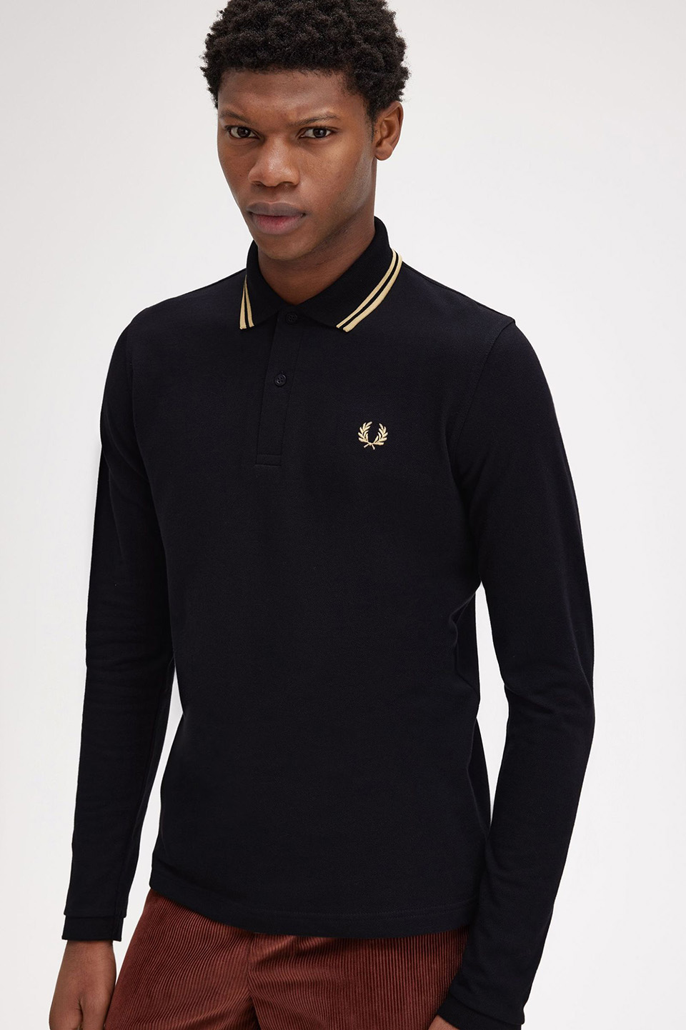 The Fred Perry Shirt - M1212(36 157：BLACK / CHAMPAGNE): | FRED