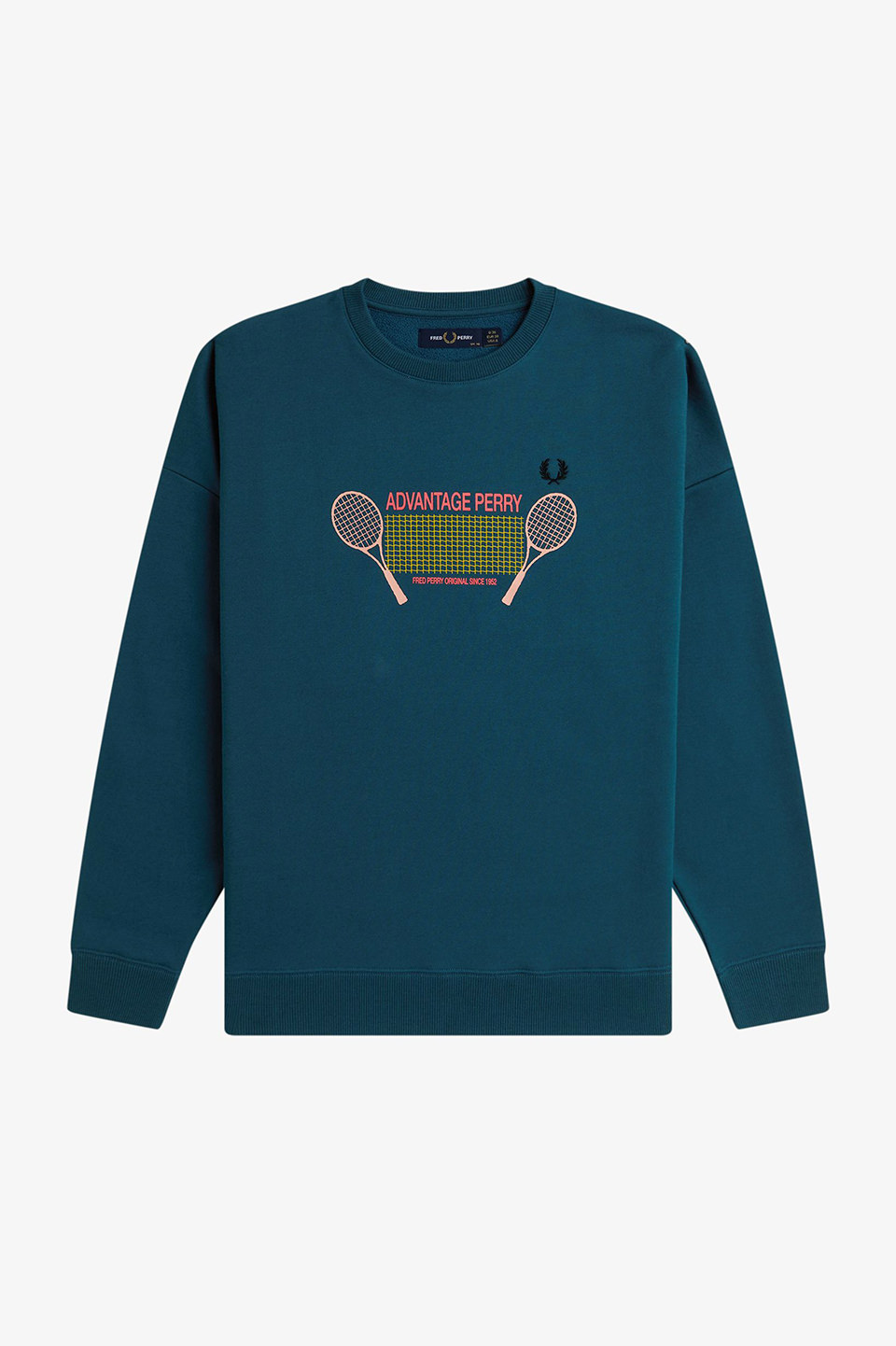 Printed Sweatshirt(10 Z23：DARK PETROL): | FRED PERRY JAPAN