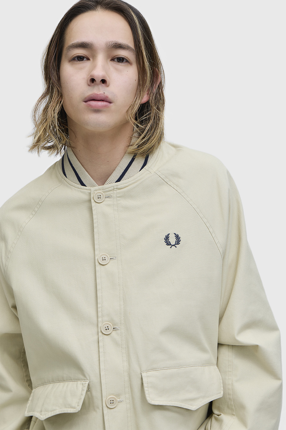 Umpire Bomber Jacket(S 691：OATMEAL): | FRED PERRY JAPAN