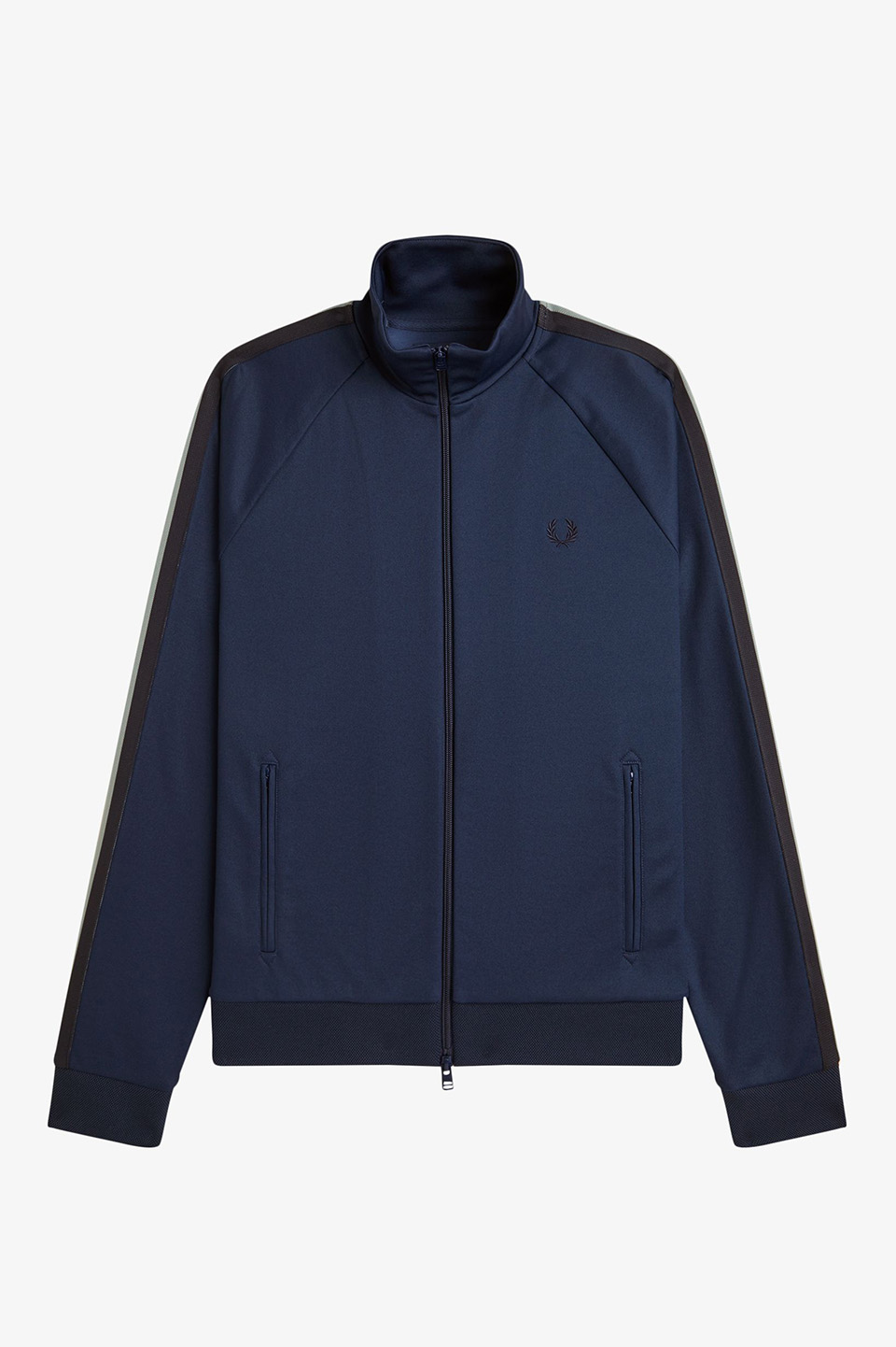 Two Colour Tape Track Jacket(M X86：TENNIS BLUE): | FRED PERRY