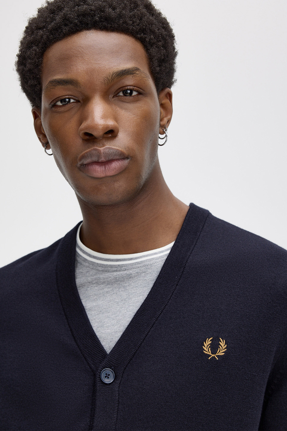 Classic Cardigan(S 795：NAVY): | FRED PERRY JAPAN | フレッドペリー