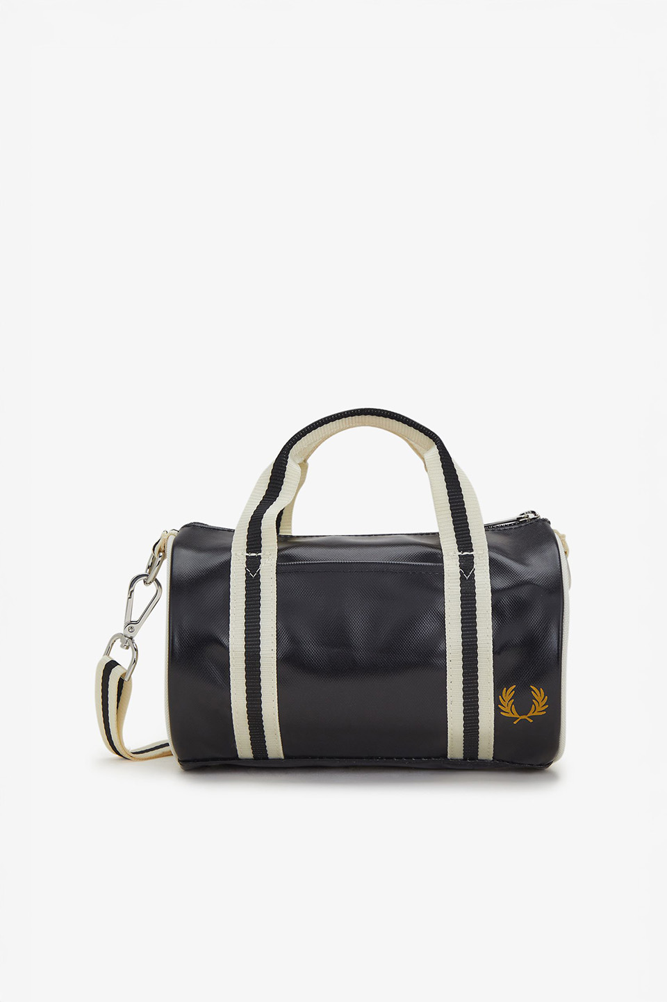 Classic Mini Barrel Bag(1SZ D57：BLACK / ECRU): | FRED PERRY JAPAN