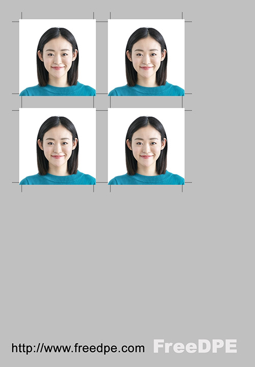 2.5x2.5cm(25x25mm)の証明写真をコンビニプリント