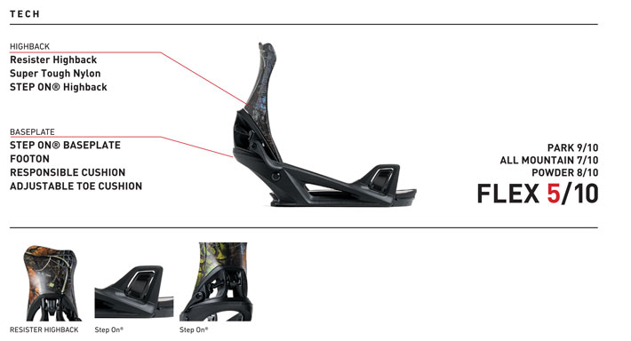 25-26 FLUX ビンディング DS STEP ON フラックス ディーエス ステップ