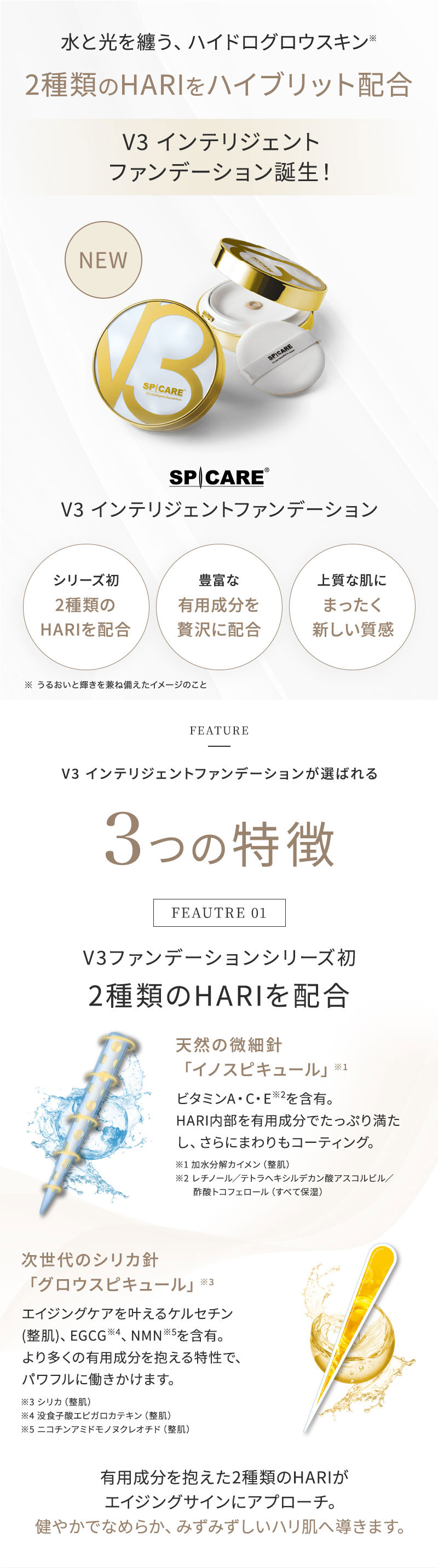 正規販売店】 V3 インテリジェント ファンデーション 15g レフィル