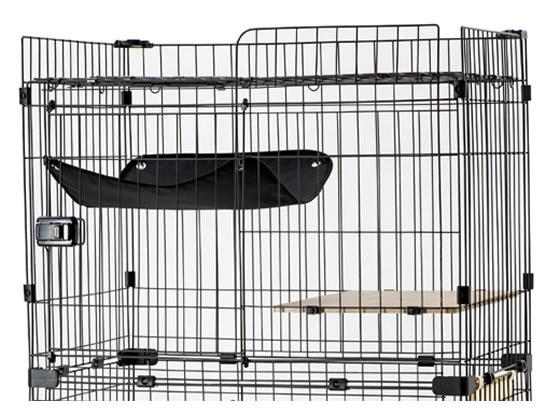 アイリスオーヤマ ルーフ キャットケージ アイアンブラック RFC-904