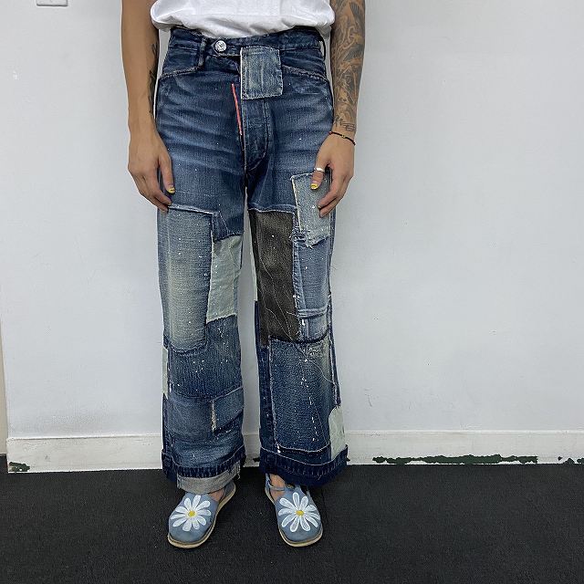 キャピタル 日本製 JAPAN製 リメイク ジーンズ ジーパン ボロ リペア