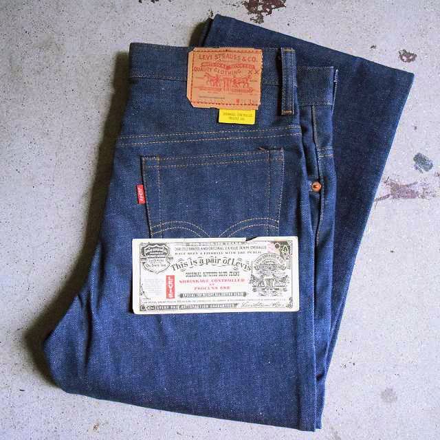 1970's LEVI'S 517 BIGE デニムパンツ DEADSTOCK フラッシャー付き 70