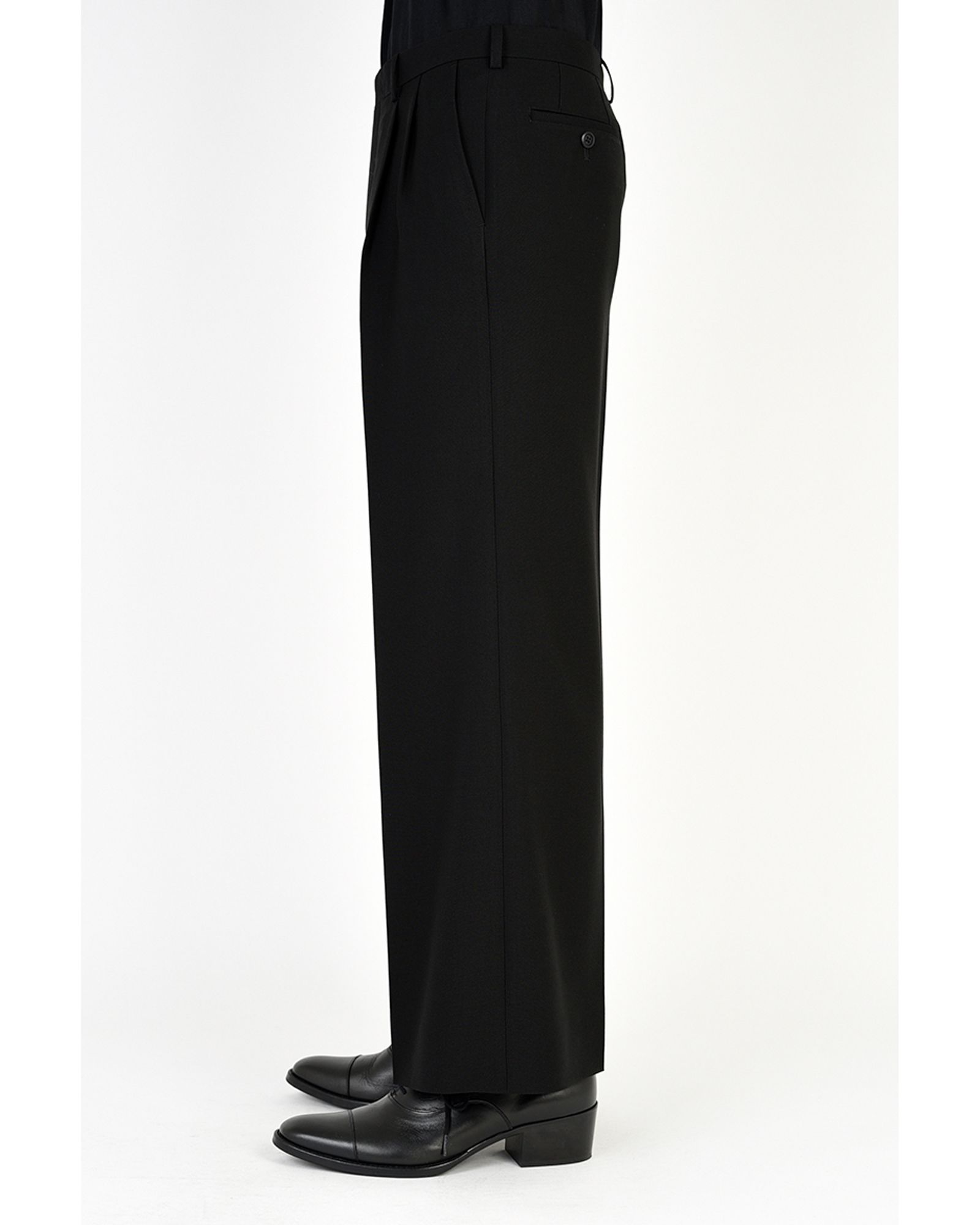 LAD MUSICIAN - 2Tuck Wide Flare Slacks | fakejam