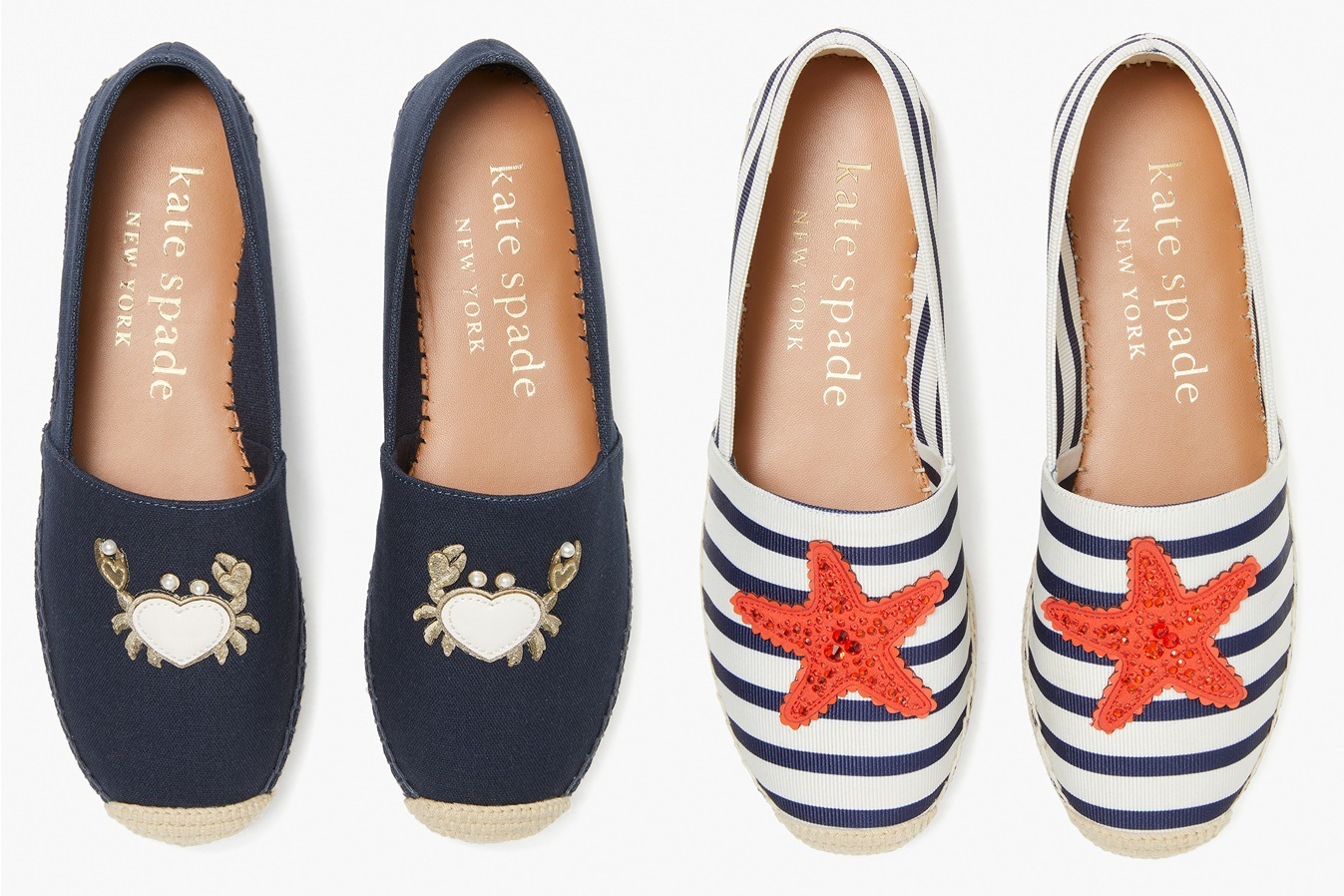 ケイト・スペード2021年春の新作シューズ、“蟹やヒトデ”の