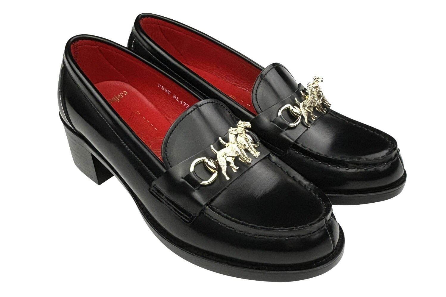 シーロン×ハルタのコラボローファー、“煌めく犬モチーフ”をベルベット