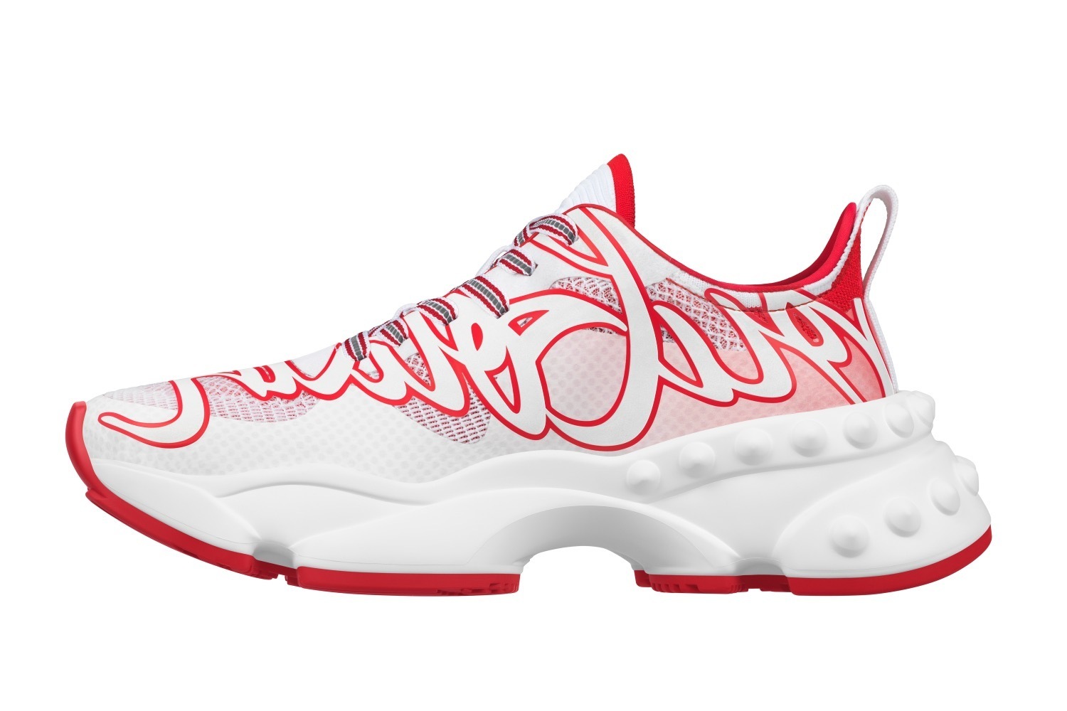 クリスチャン ルブタンのメンズスニーカー「ロックンラン」“ループ風