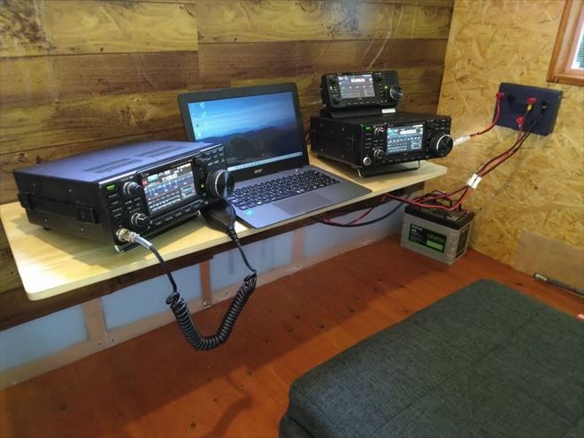 おきらくゴク楽自己くんれん／その19 軽トラック荷台に載せる移動運用