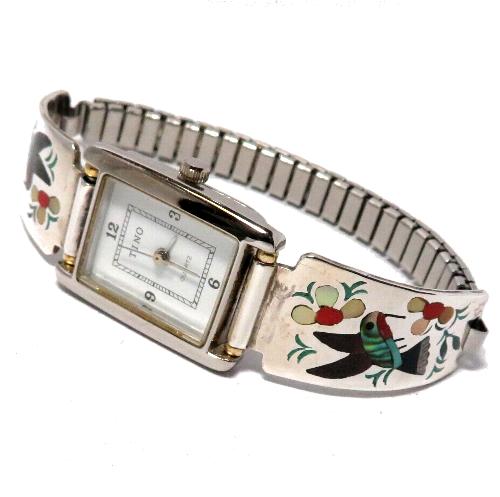 インディアンジュエリー ウォッチ ズニ族製作のウォッチ レディース