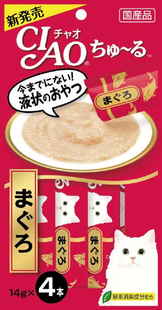 いなば CIAO（チャオ） ちゅ～る かつお 14g×4本 の通販