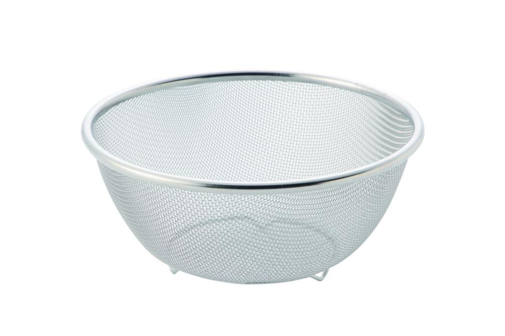 アテーナライフ ステンレス製ボウル型ザル 24cm の通販