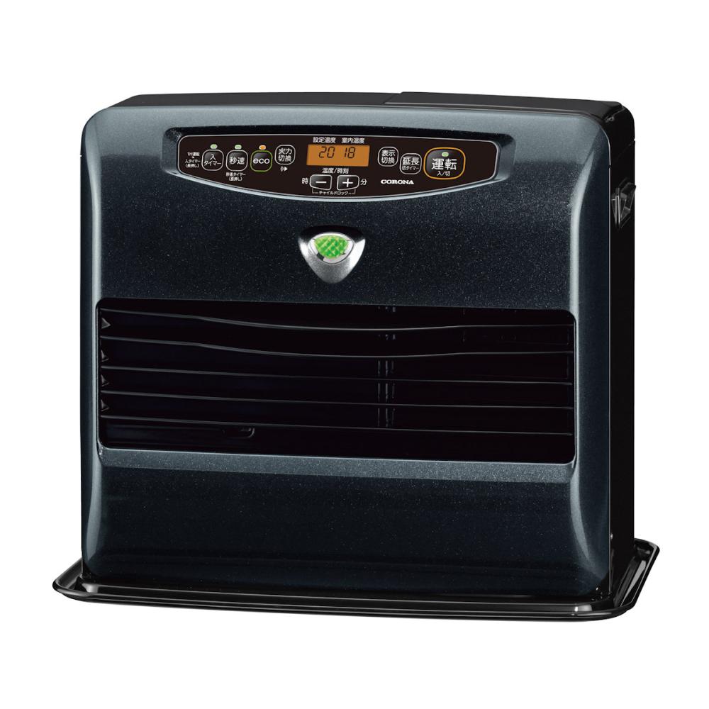 コロナ 石油ファンヒーター 木造12畳 グランブラック FH