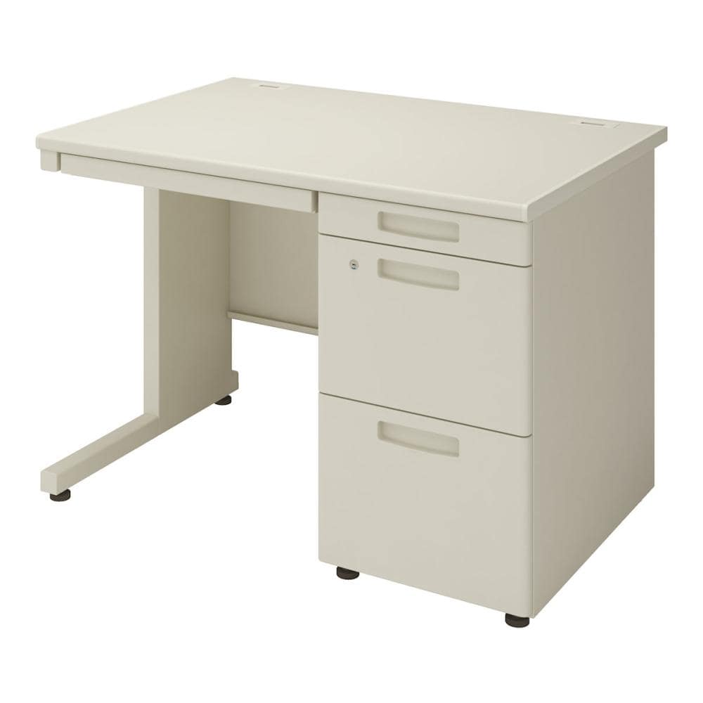 コクヨ INVENT 両袖デスク 幅140cm ナチュラルグレー