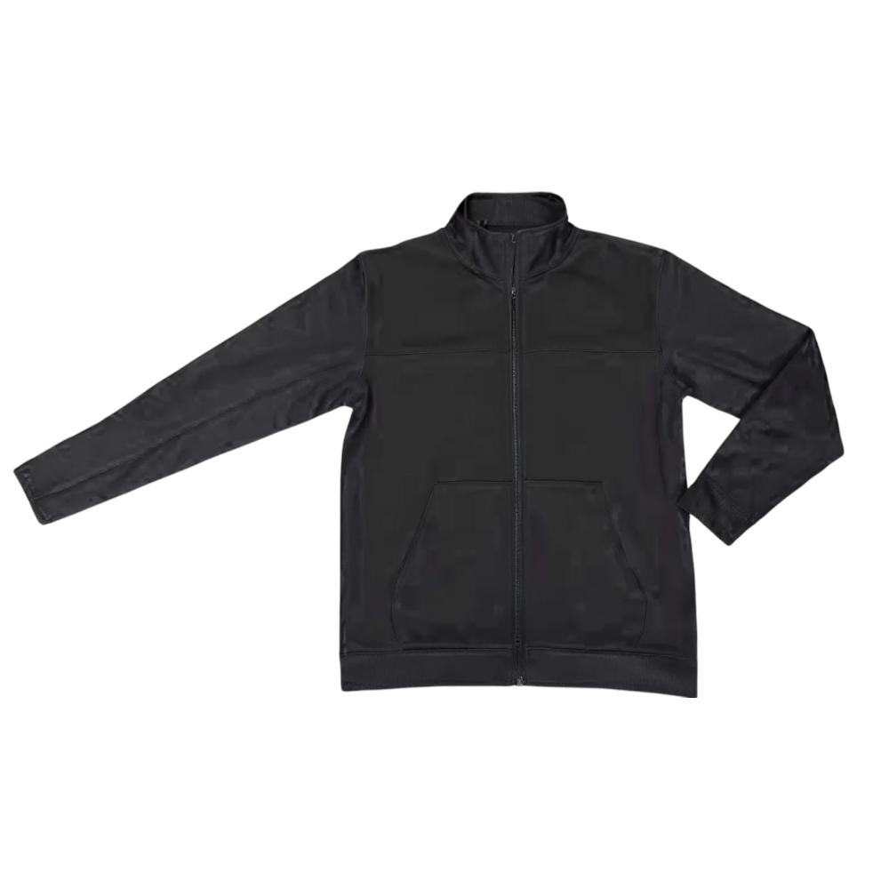 コメリ ブロックフリース ジップアップジャケット ブラック L の通販