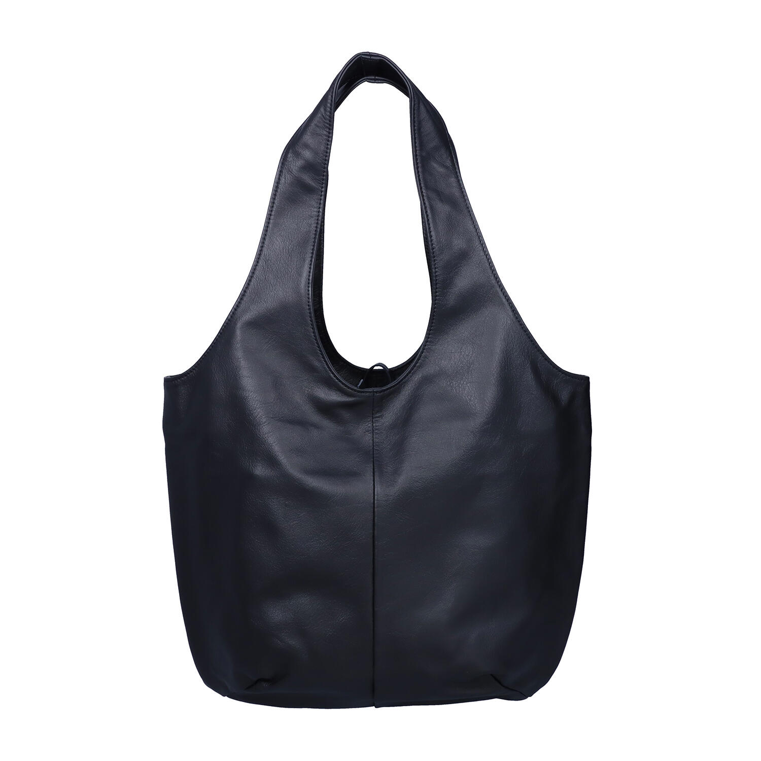 numeri ヌメリ 田村晃輔 本革 レザー 舟形 ショルダー ハンドバッグ 紺