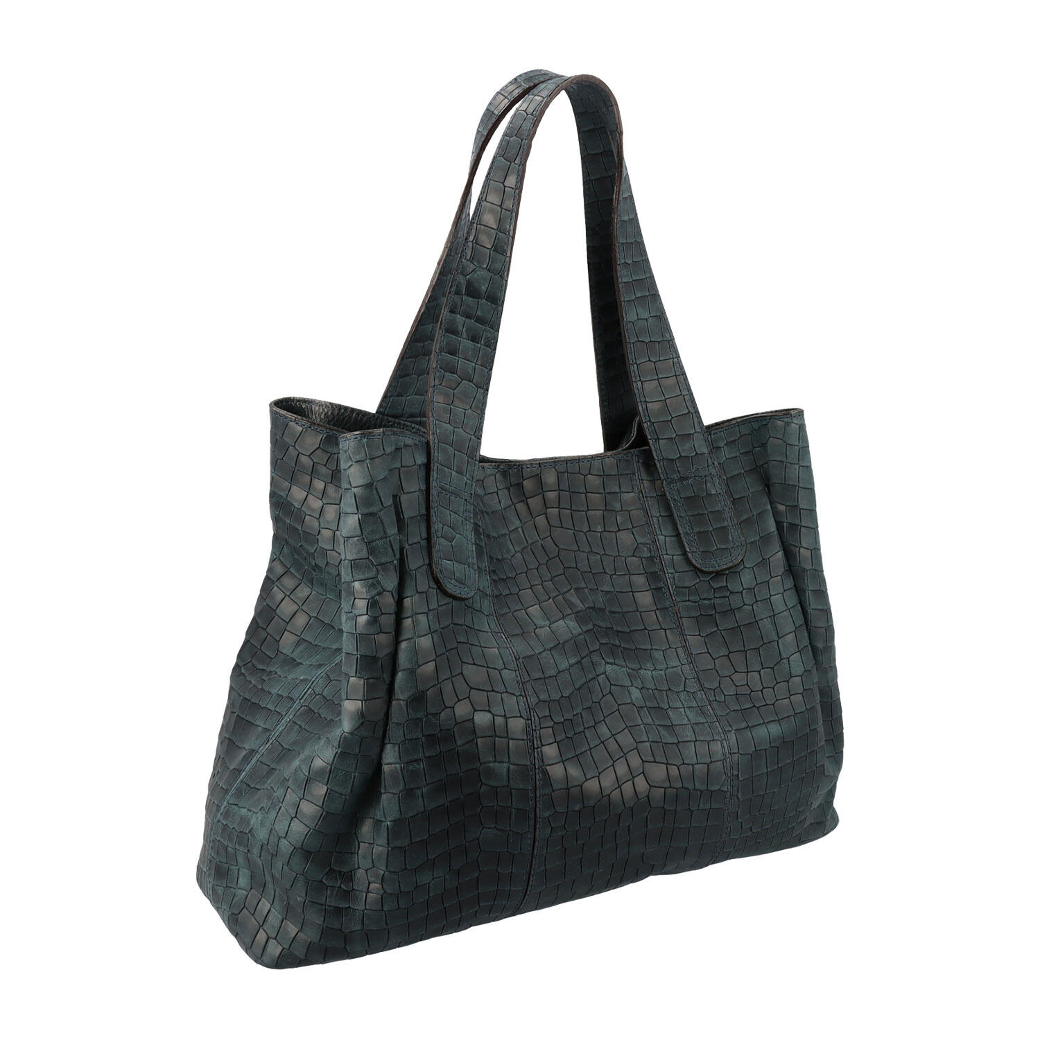 カッティングクロコ ムラ染め 牛革 トートバッグ | 株式会社 きくひろ