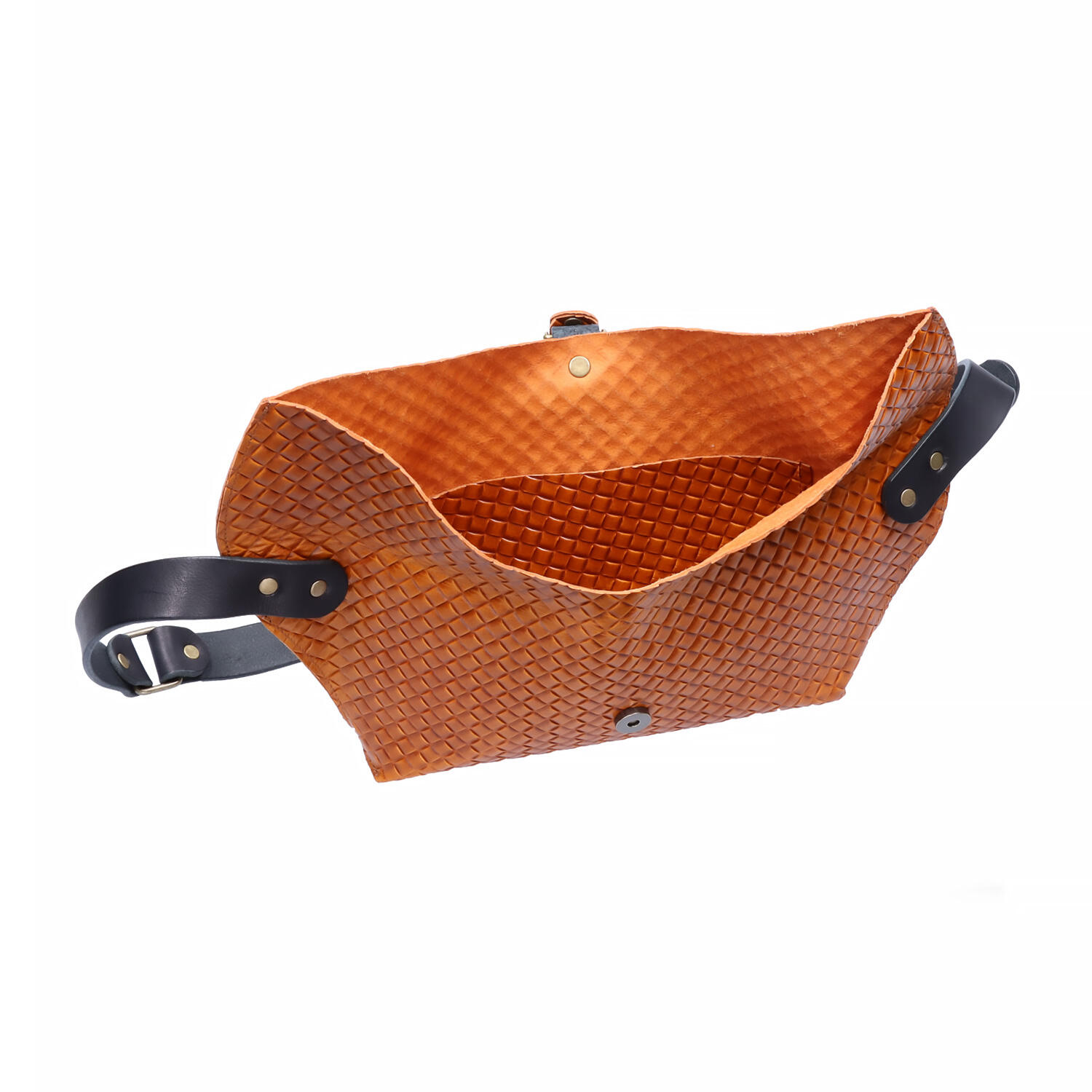 本革 限定 メッシュ型押し メッセンジャーバッグ | 合同会社 エイチ