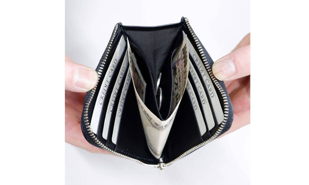 クロコダイル革 L字ファスナー ハーフウオレット | 手染めクロコダイル