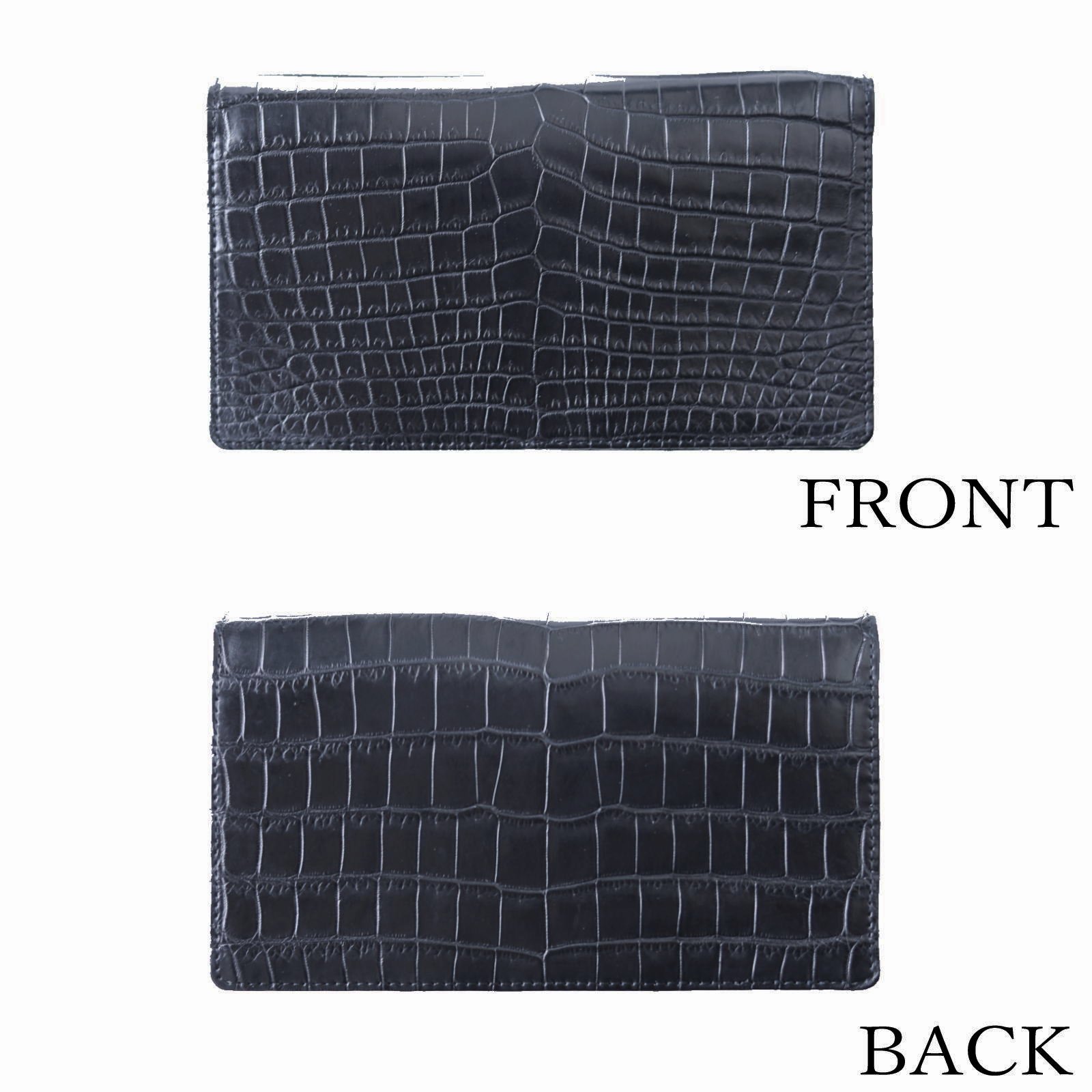 ナイルクロコダイル革 500万円用 長財布 本無双仕立て | 手染め