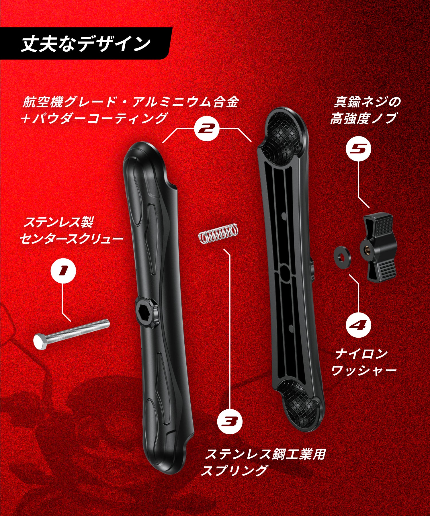 中間マウント 230mm 1.5インチボールマウント対応 KDR-J1503 – 株式