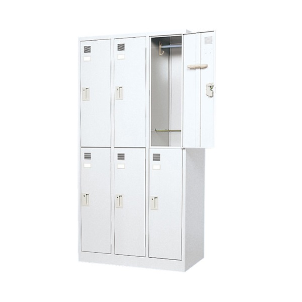東洋事務器工業(TOYO) LWロッカー(ホワイト) 6人用スタンダード