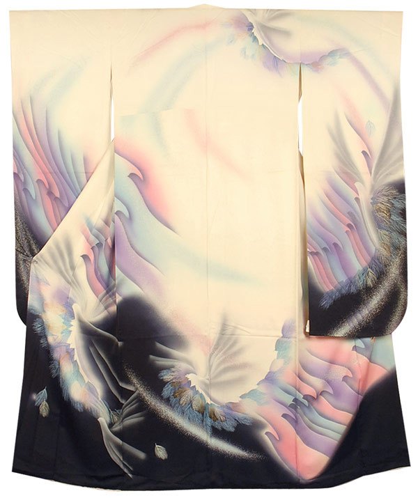 写真家 秋山庄太郎氏監修・正絹振袖着物、襦袢付きの写真