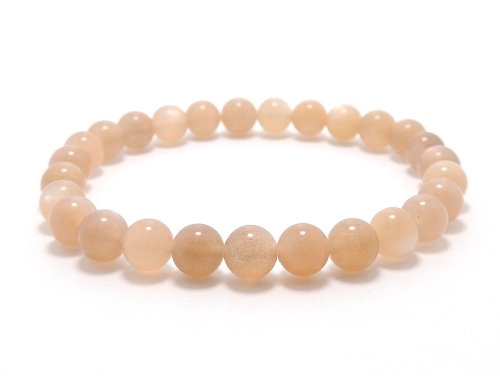 パワーストーンブレスレット オレンジムーンストーンAAAA(6月誕生石)6