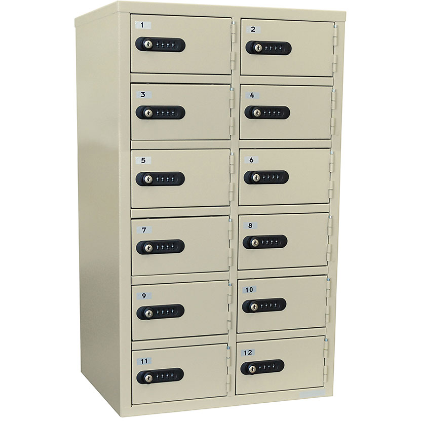 EIKO エーコー 貴重品保管庫＜数字合わせ式＞緊急解錠付 2列6段12人用