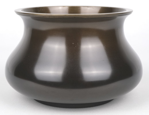 栗山園オンライン通販部 / 【出物】 唐銅利休好写エフゴ建水 一ノ瀬宗辰