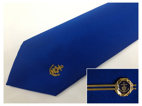 八角サクラ錨 ネクタイ・タイピン・カフスセット」さり気ない錨マーク