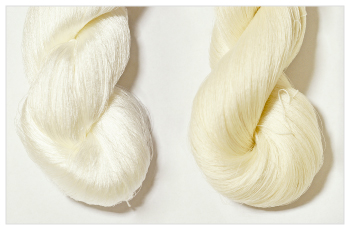 絹糸・精練（片寄り・双糸・諸糸・綴れ用絹糸・真綿紬）【-手織りの