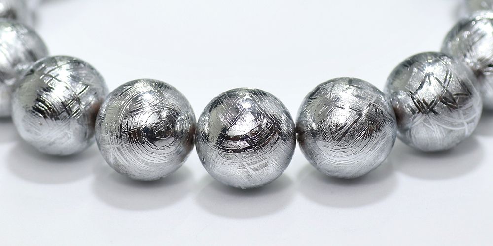 ギベオン隕石ブレスレット（約12mm玉） - 埼玉県吉川市の天然石専門店