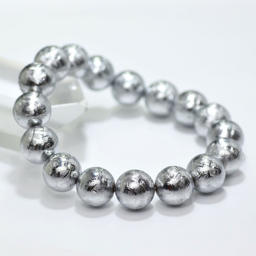 ギベオン隕石ブレスレット（約12mm玉） - 埼玉県吉川市の天然石専門店