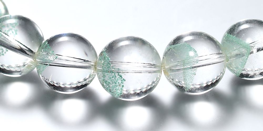 高品質++]マダガスカル産グリーンファントムクォーツブレスレット（約