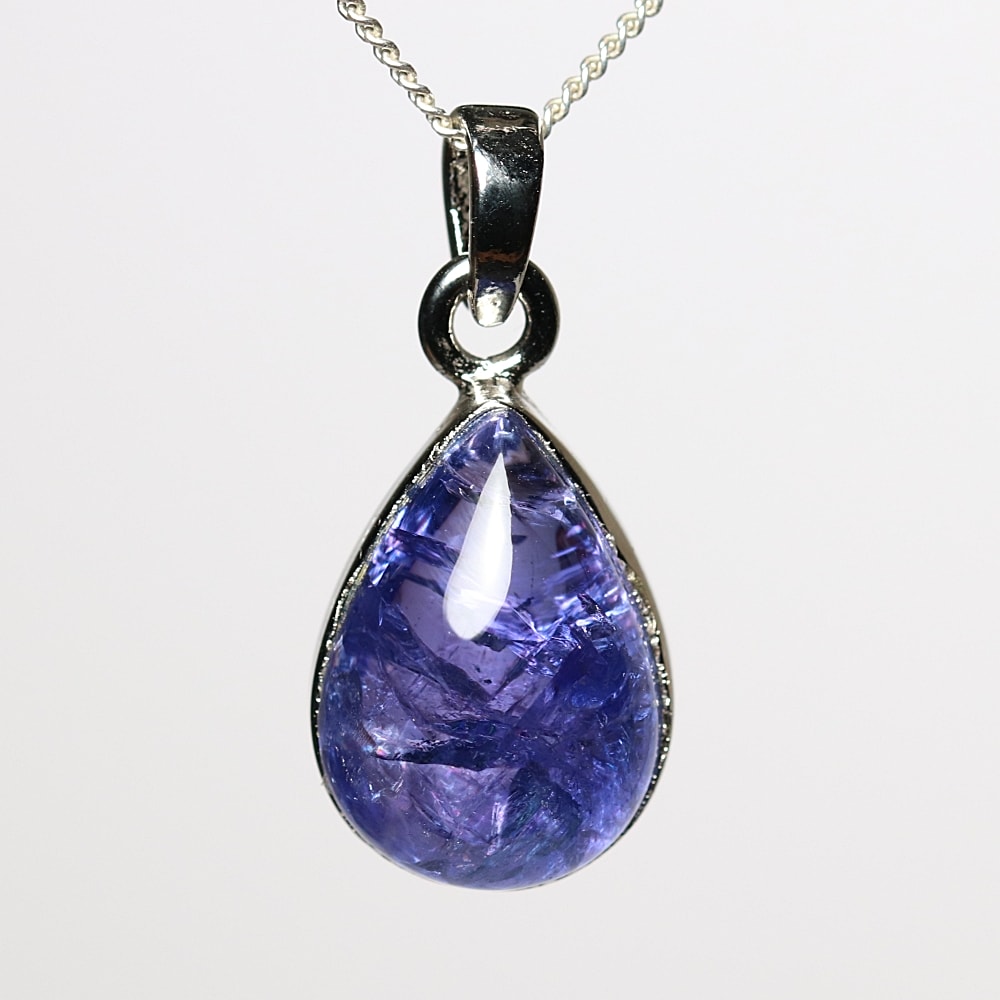 トップクォリティ] 宝石質タンザナイトペンダントトップ（シルバー925