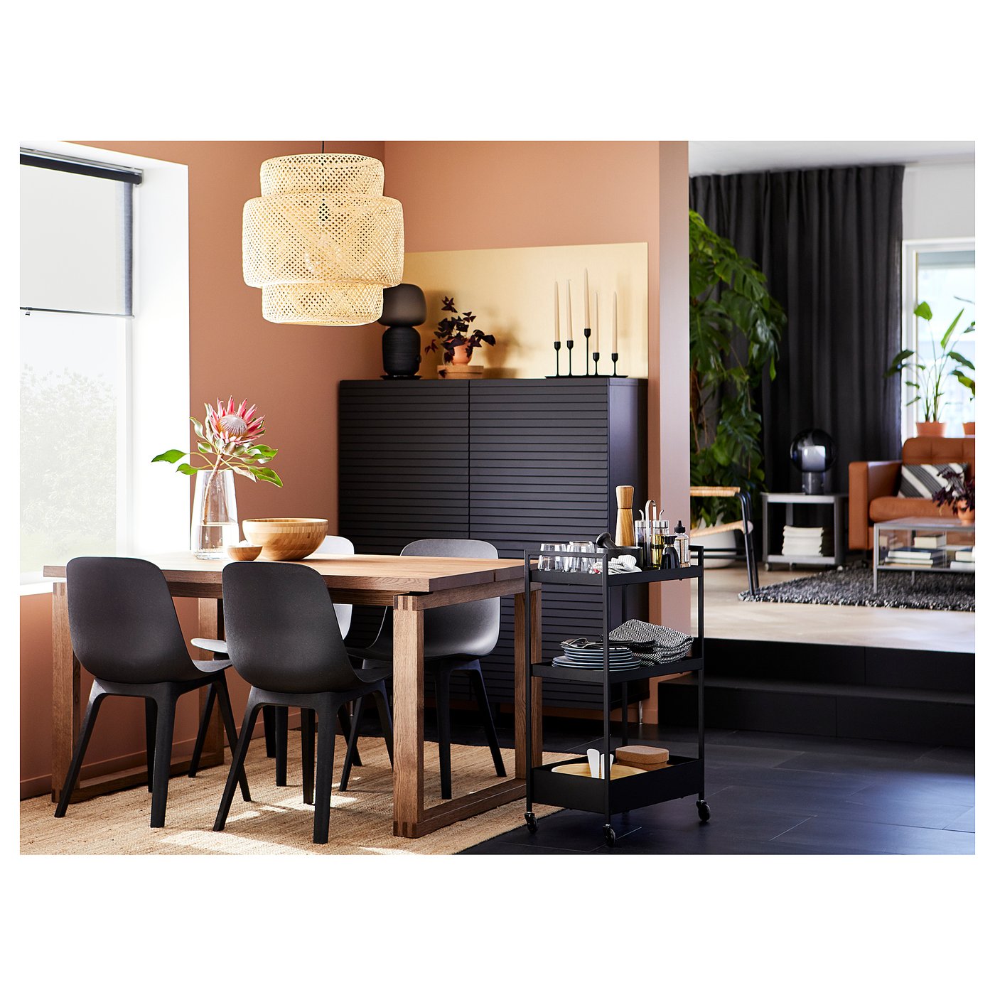 ODGER オドゲル チェア, チャコール - IKEA