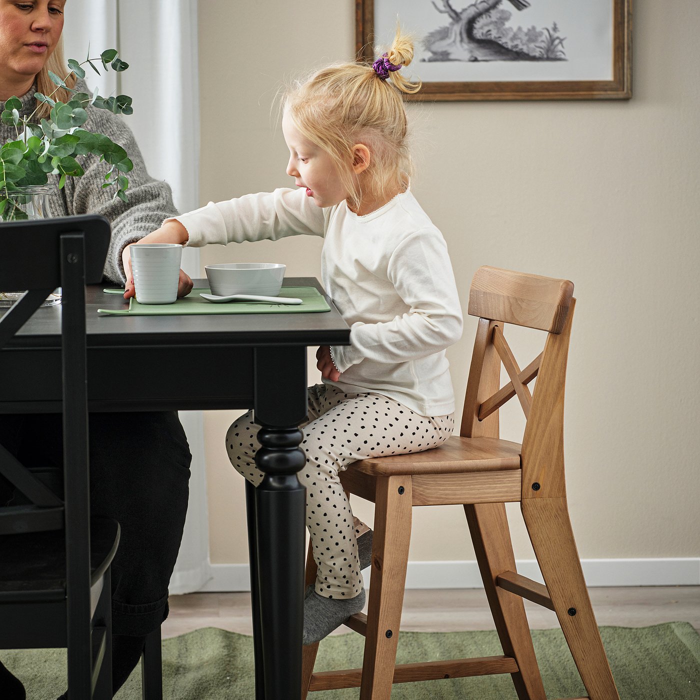 INGOLF インゴルフ 子ども用チェア, アンティークステイン - IKEA