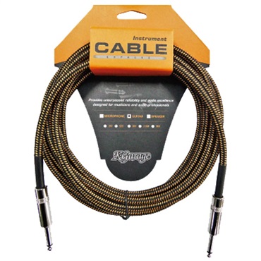 K-Garage FGC-5 ギター用シールドケーブル [5m] (BLK/ORG) ｜イケベ