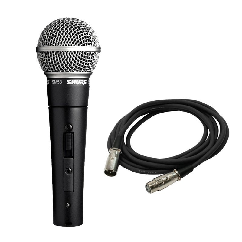 SHURE SM58SE【マイクケーブルセット(XLRメス-XLRオス)5.0m】(定番